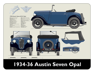 Austin Seven Opal 1934-36 Mouse Mat